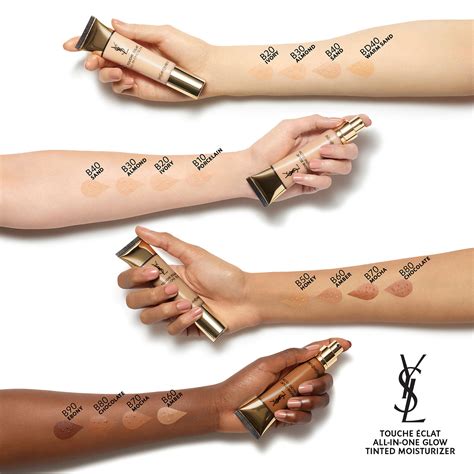 ysl touche eclat all in one glow foundation swatches|ysl touche eclat all in one glow foundation.